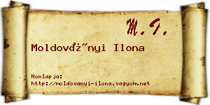 Moldoványi Ilona névjegykártya
